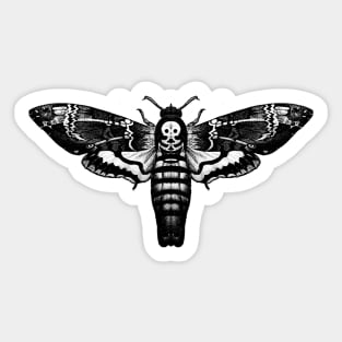 Death Moth | Black and White Sticker